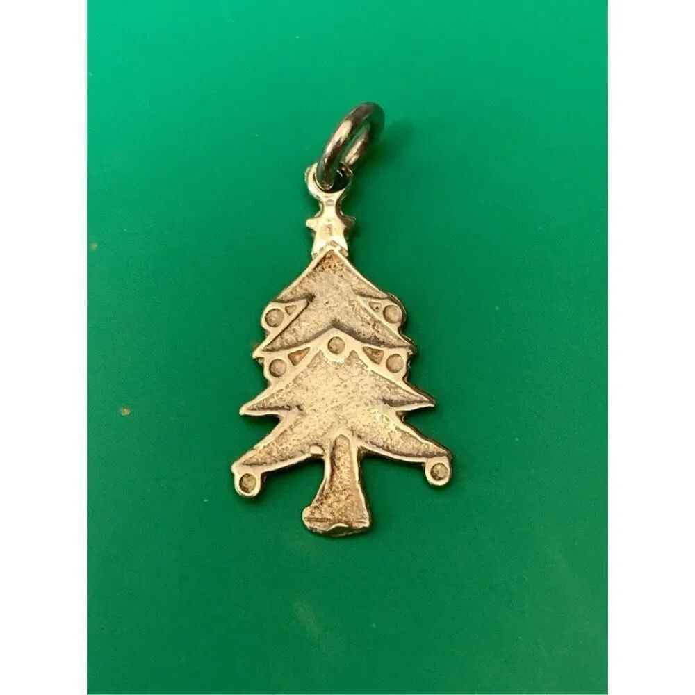 Christmas Tree Sterling Silver Jewelry Charm #holiday #Christmas
